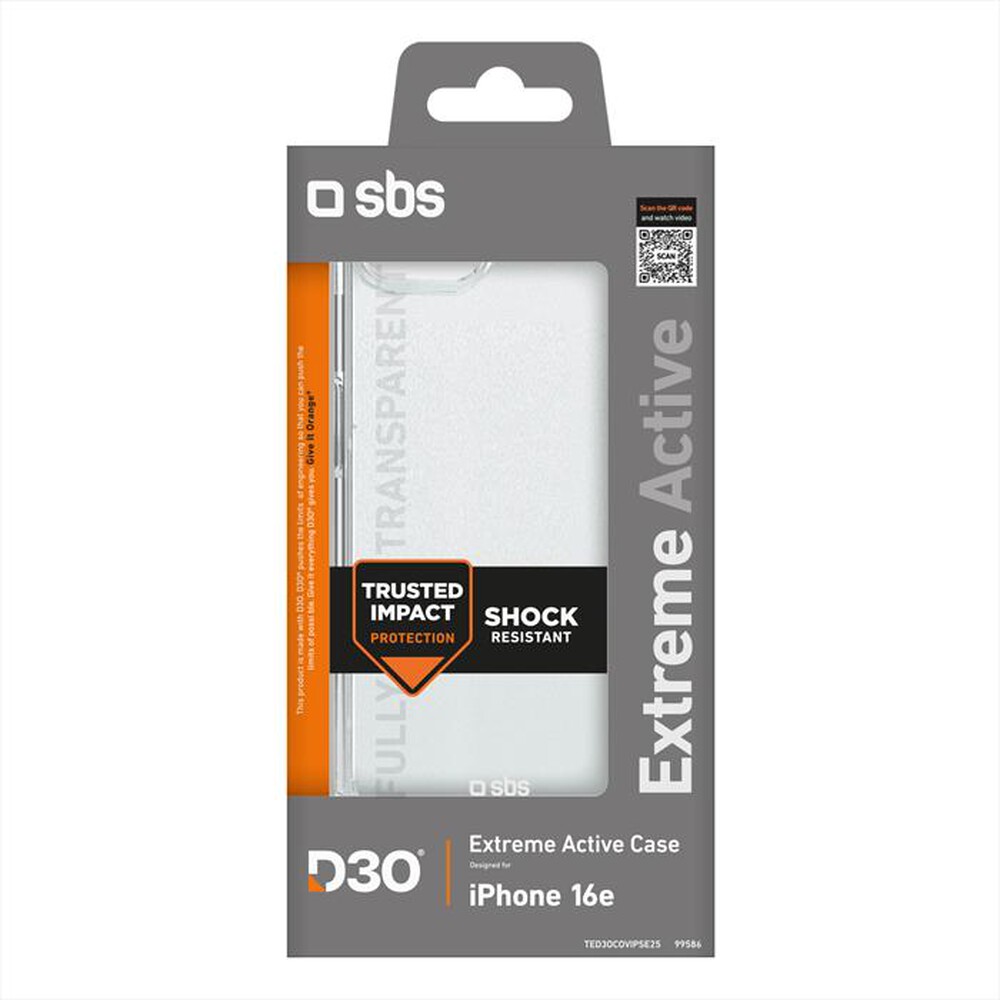 Immagine del prodotto SBS - Cover TED3OCOVIPSE25 per iPhone SE 2025-Trasparente