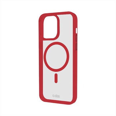 SBS - Cover TEMAGCOLIP1561PR per iPhone 15 Pro-Rosso