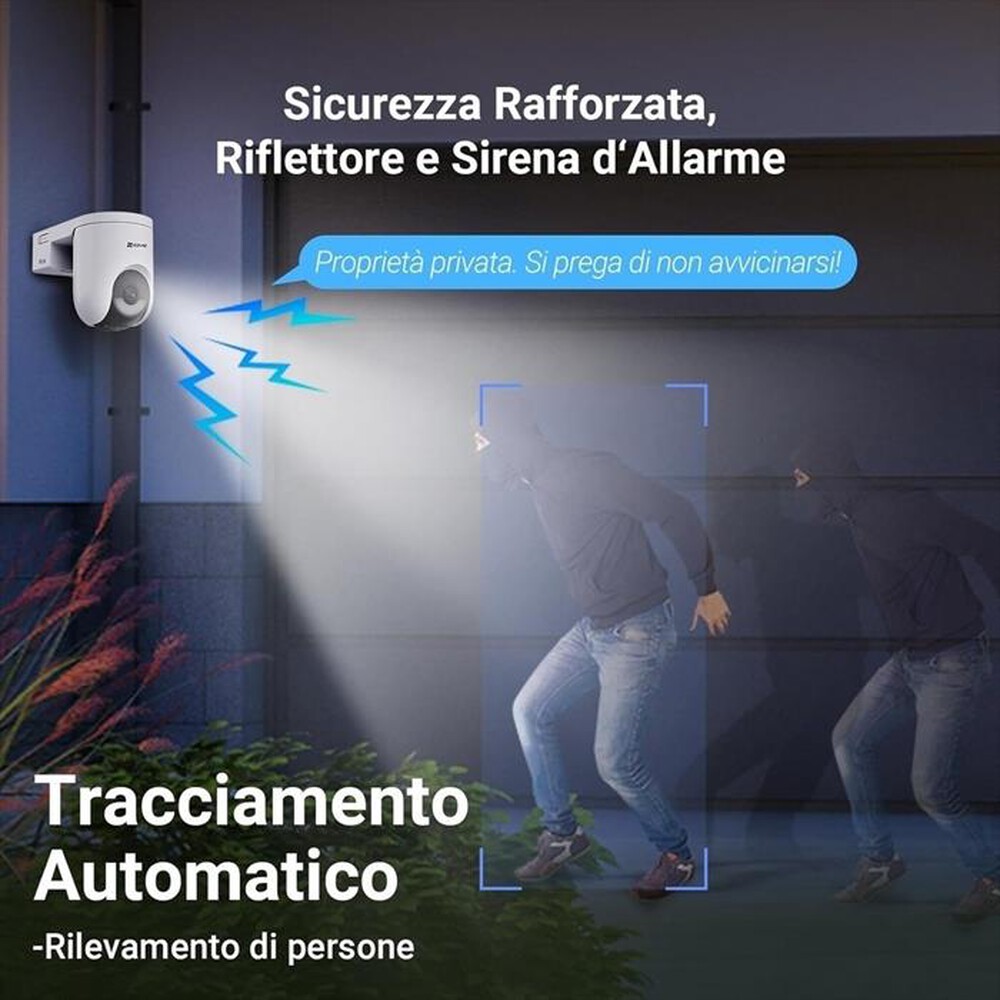 Immagine del prodotto EZVIZ - Telecamera WiFi esterno senza fili HB8 LITE 4G-bianco/nero