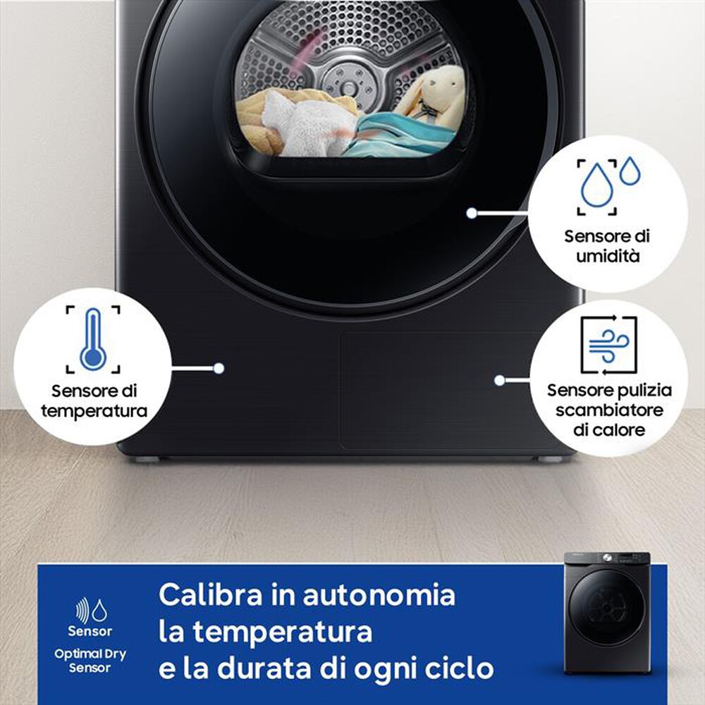 Immagine del prodotto SAMSUNG - Asciugatrice DV16T8520BV/ET 16Kg Classe C-Shiny Black