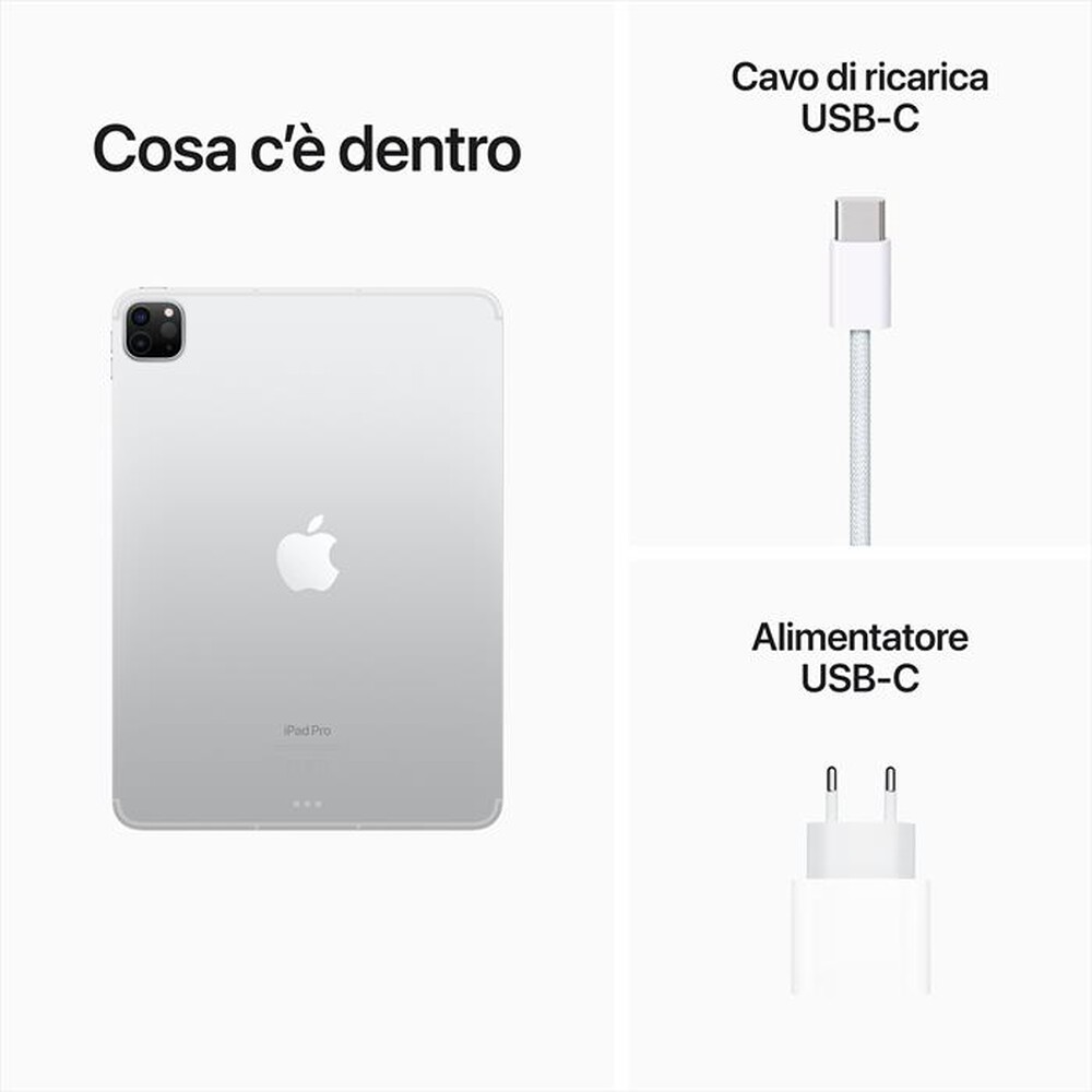 Immagine del prodotto APPLE - iPad Pro 11" WI-FI + CELLULAR 128GB-Argento