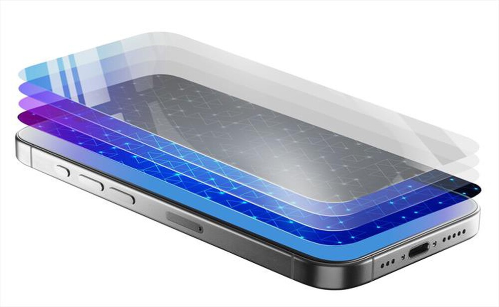 Immagine del prodotto CELLULARLINE - Pellicola ANTIBLUE XTREME GLASS iPhone 16 Plus-Trasparente