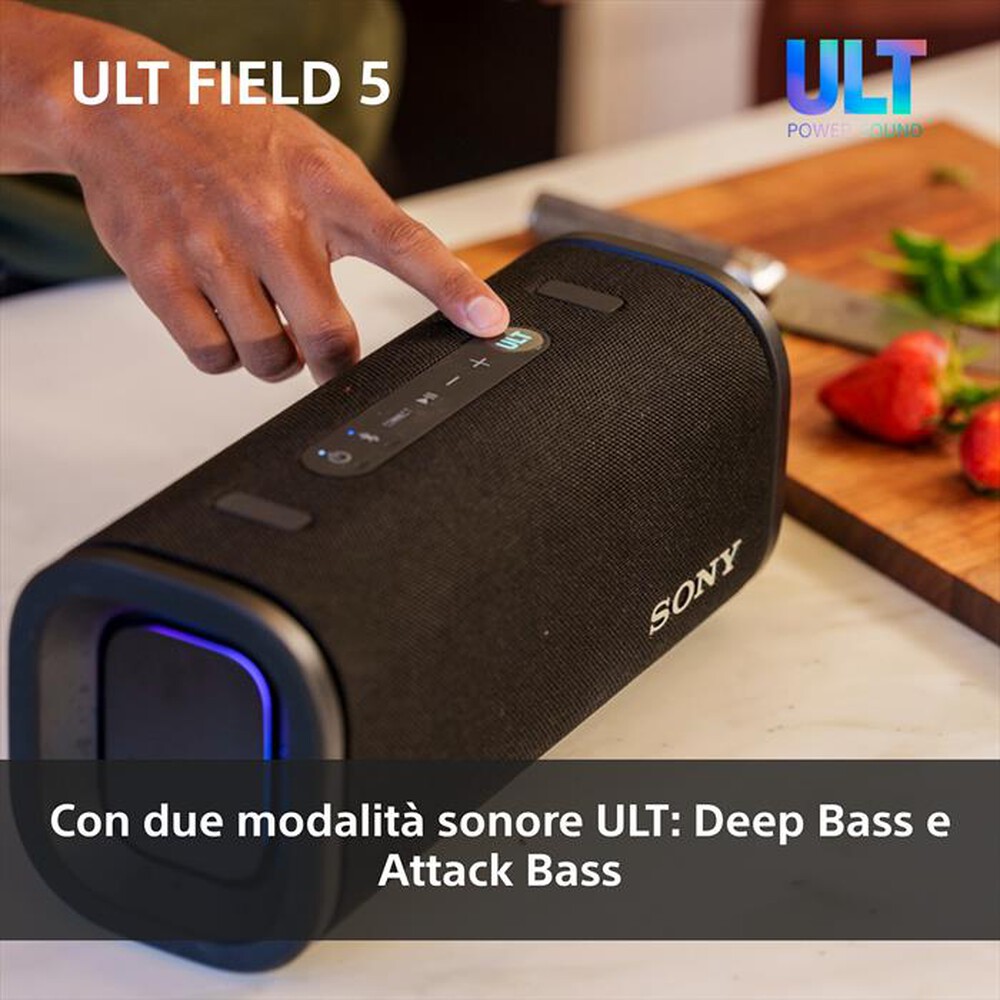 Immagine del prodotto SONY - Speaker portatile Wireless Bluetooth SRSULT50B.CE7-Nero