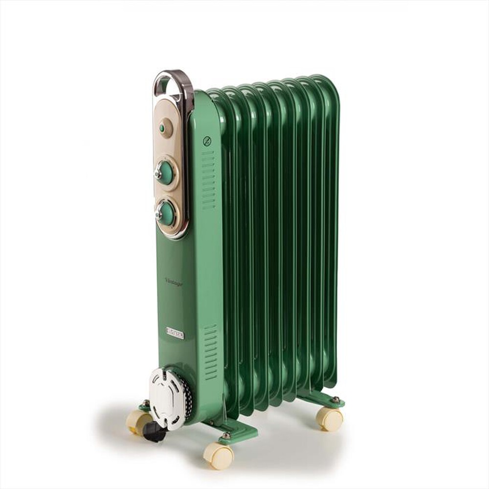 ARIETE - 8251 RADIATORE A OLIO VINTAGE 9 ELEMENTI-Verde