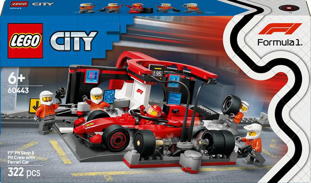 Immagine del prodotto LEGO - CITY F1 Pitstop e meccanici con Ferrari F1&reg; 60443