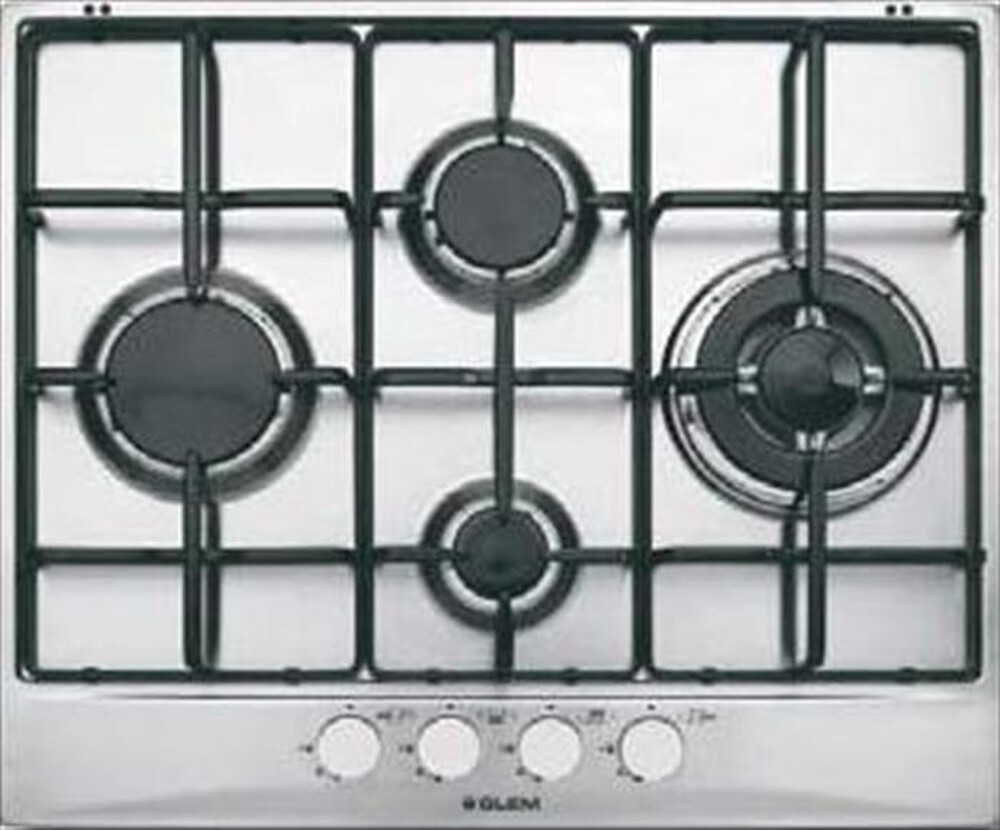 Immagine del prodotto GLEM GAS - Piano cottura a gas GT645IX 4 fuochi 58,5cm-Inox