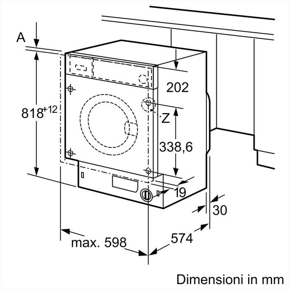 Immagine del prodotto BOSCH - Lavatrice WIW24342EU 8kg 1200g/min Classe C-Bianco