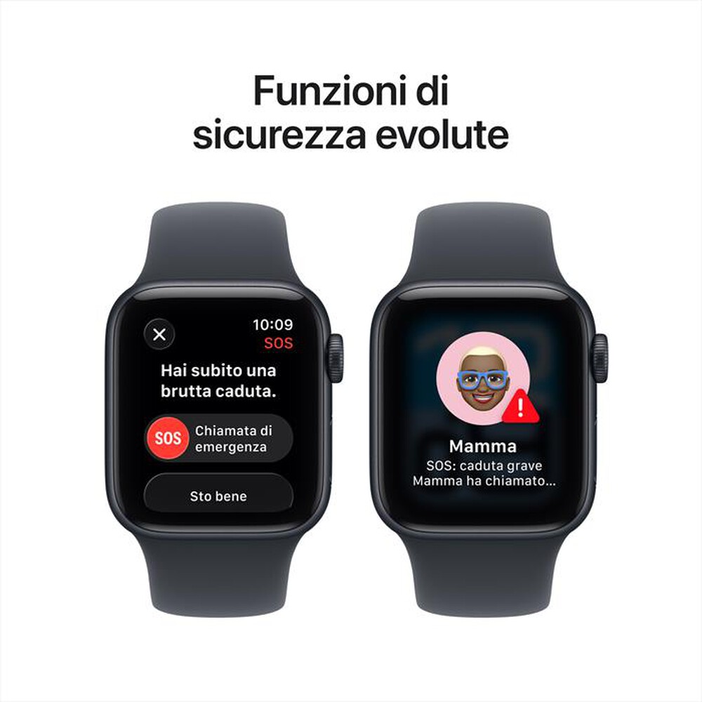 Immagine del prodotto APPLE - Watch SE 3 GPS + Cellular 40mm Alluminio-Sport Band Mezzanotte - M/L