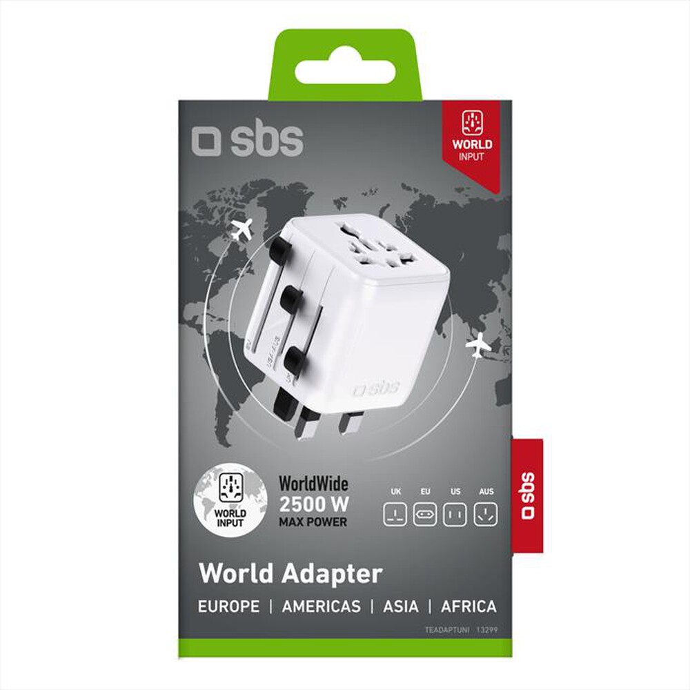 Immagine del prodotto SBS - Adattatore da viaggio universale-Bianco