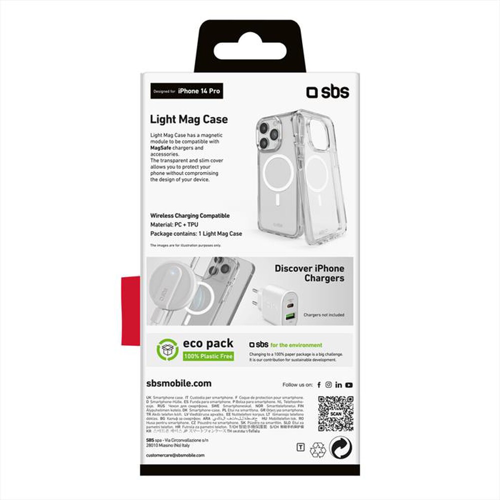 Immagine del prodotto SBS - Cover TELIGMAGIP1461PT per iPhone 14 Pro-Trasparente