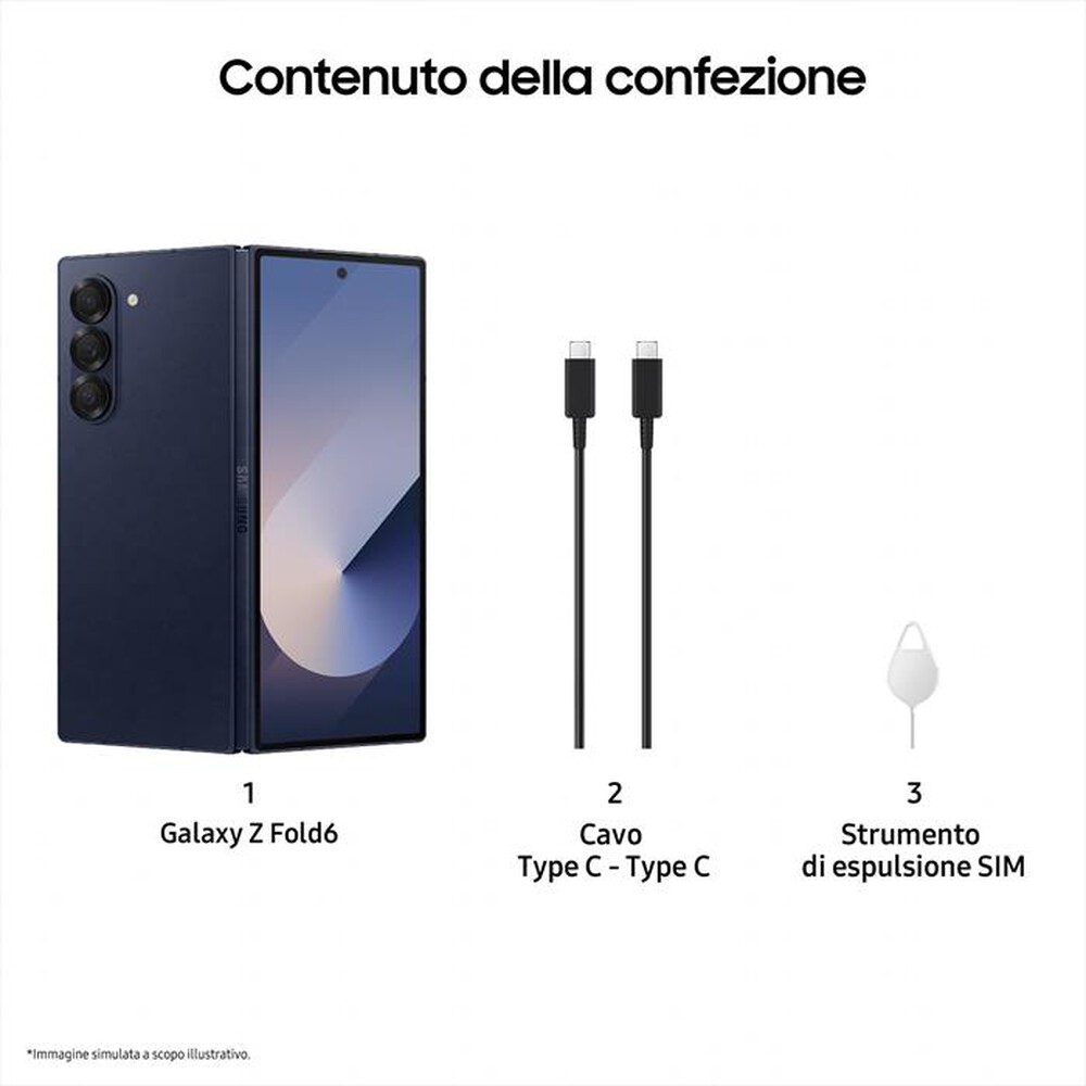 Immagine del prodotto SAMSUNG - Galaxy Z Fold6 12+512GB-Navy