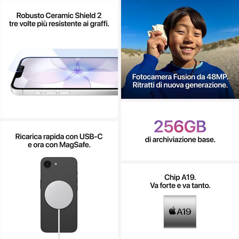 Immagine del prodotto APPLE - iPhone 17e 256GB-Nero