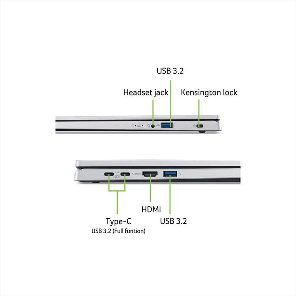Immagine del prodotto ACER - PORTATILE ASPIRE GO 15 AG15-71P-56N9 - 15.6"-Silver