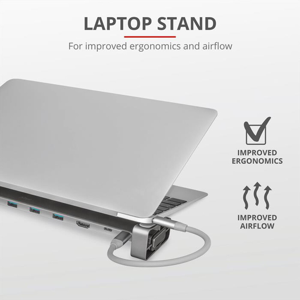 Immagine del prodotto TRUST - DALYX 10-IN-1 USB-C DOCK-Grey