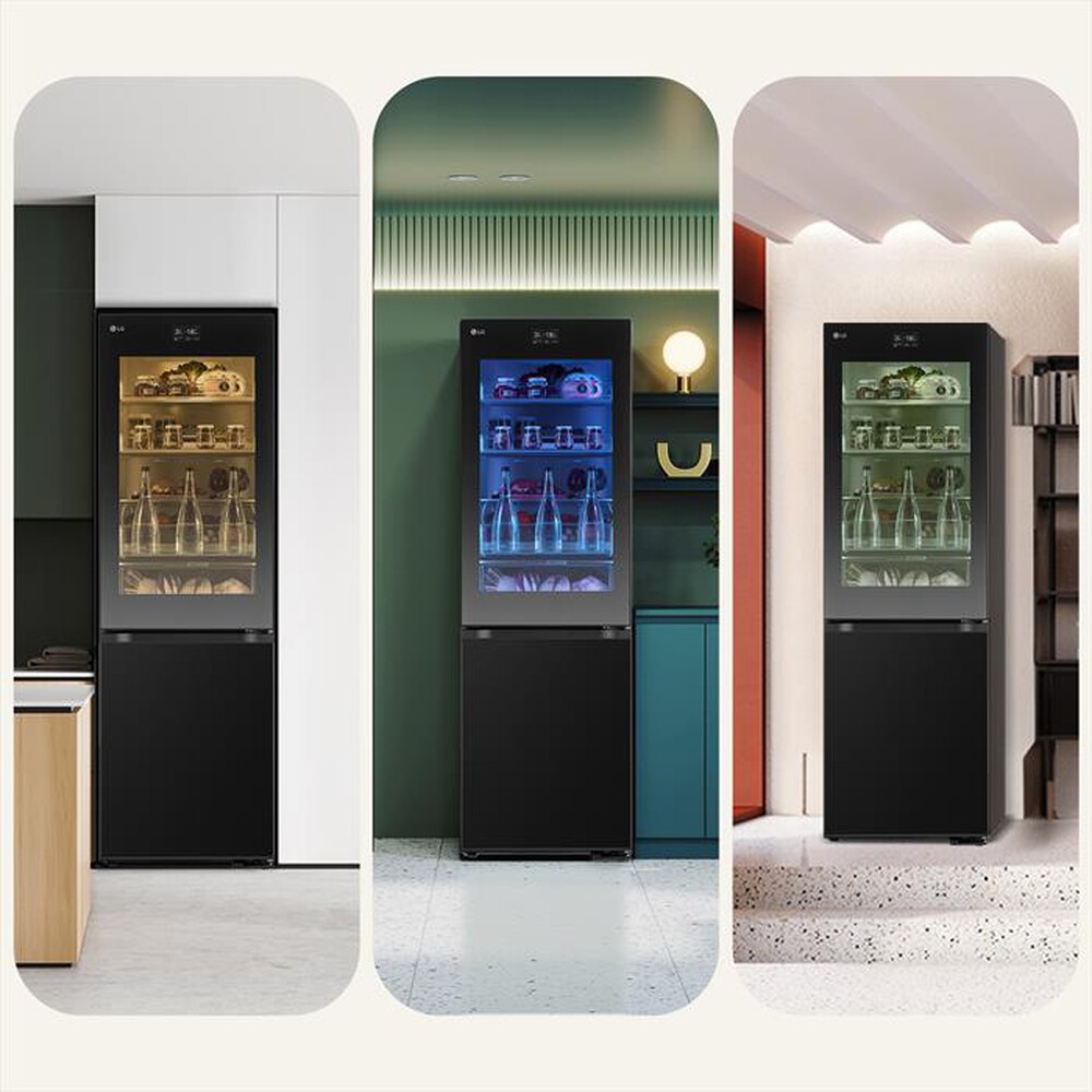 Immagine del prodotto LG - Frigorifero combinato GBG7190CEV Classe C 349L-Black