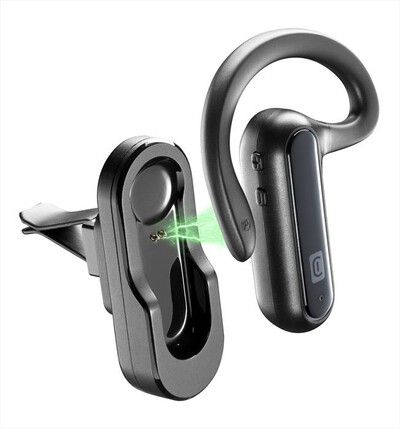 CELLULARLINE - Auricolare Bluetooth CAR FLAT-Black