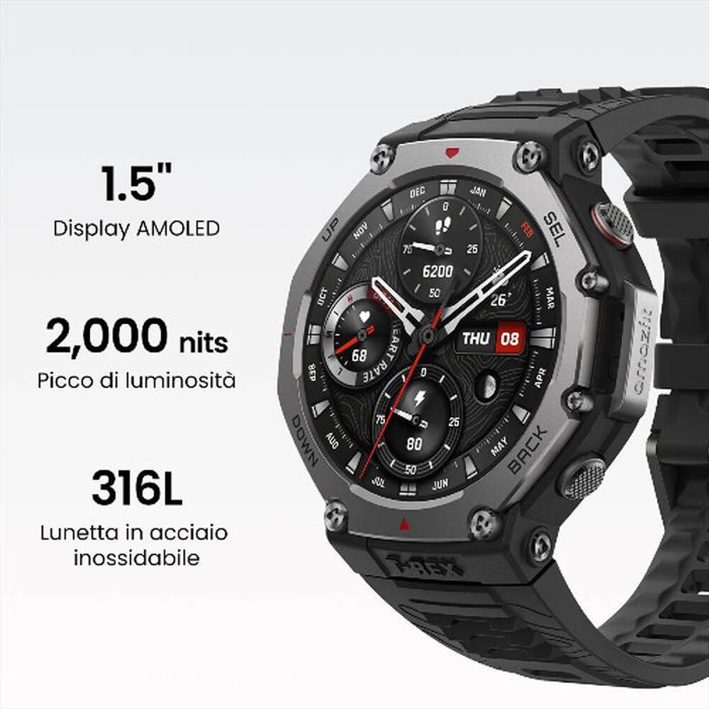 Immagine del prodotto AMAZFIT - Smartwatch T-REX 3-Onyx Black