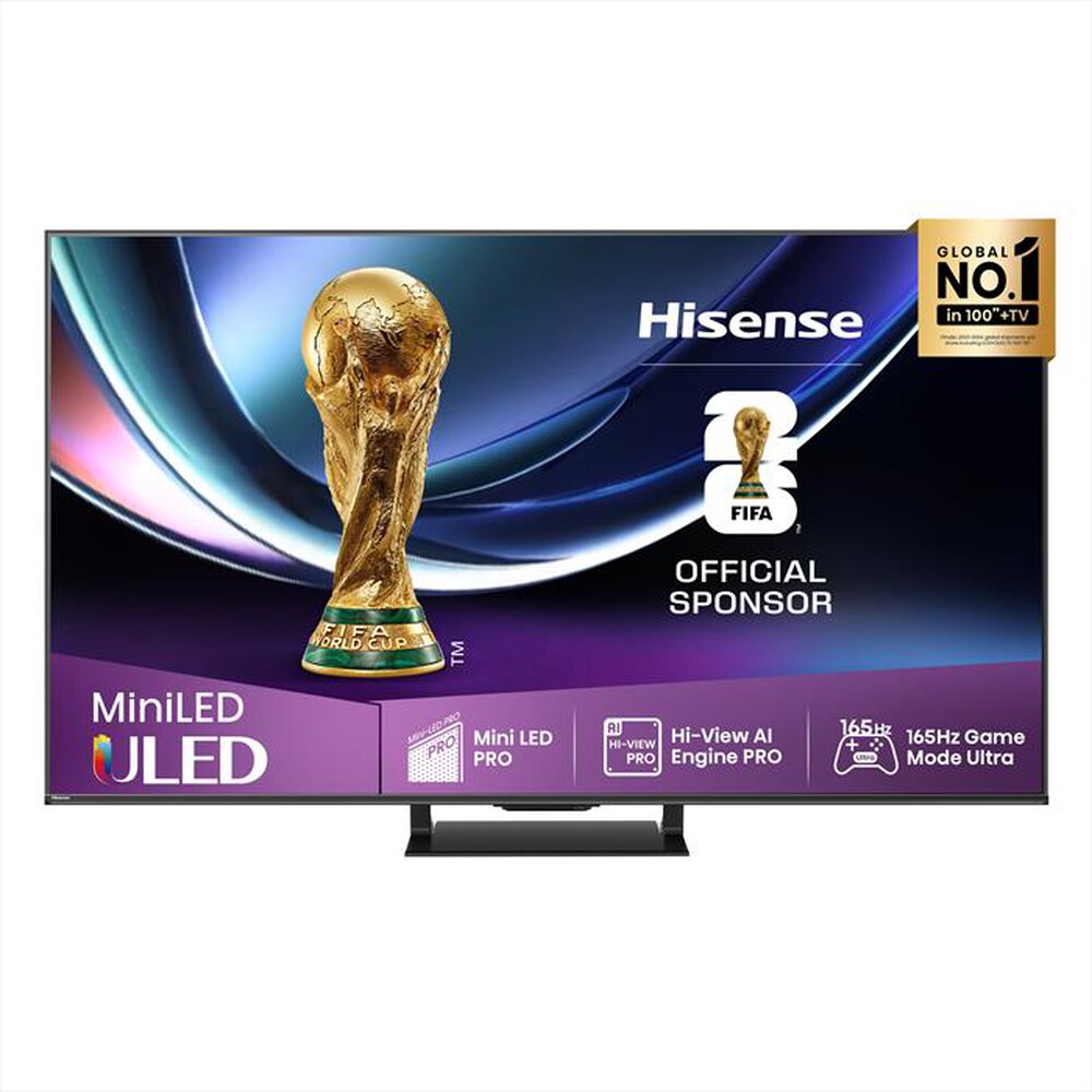 Immagine del prodotto HISENSE - Smart Tv Mini LED PRO 55" 4K 55U7Q PRO 165Hz-NERO