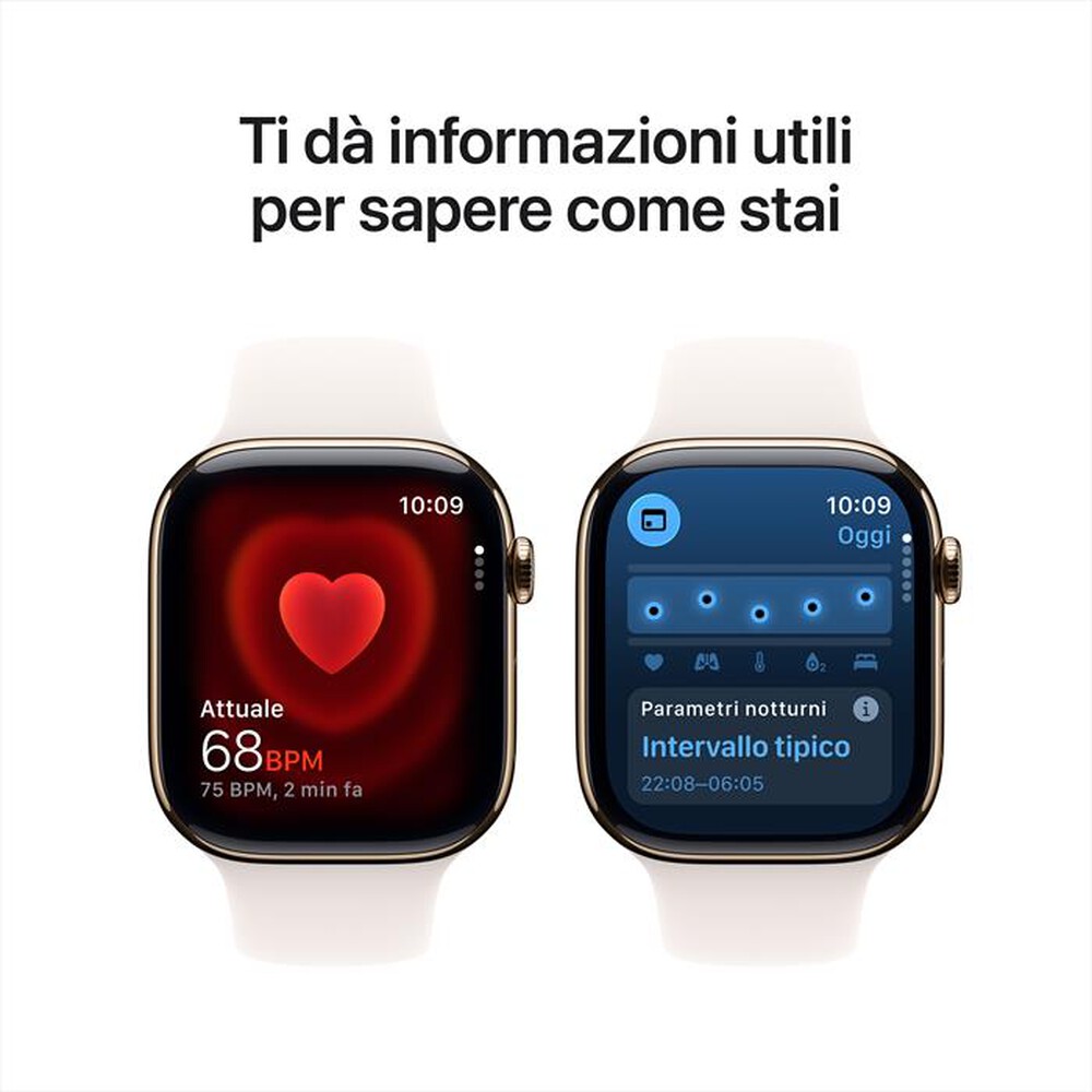 Immagine del prodotto APPLE - Watch Series 11 GPS + Cellular 46mm Titanio-Oro - Band Rosa Fard - S/M