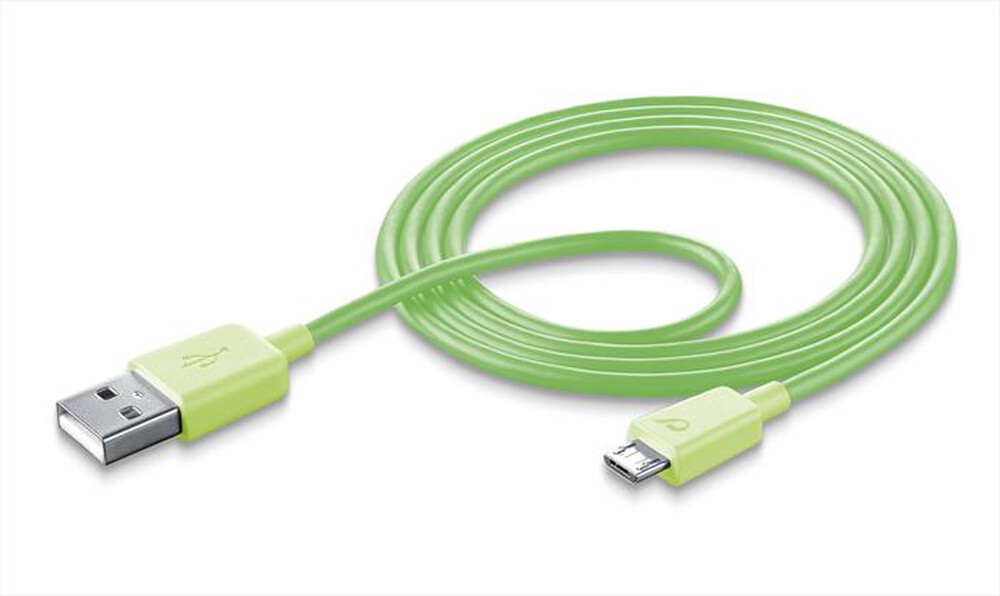 Immagine del prodotto CELLULARLINE - USB Data Cable - Micro USB-Verde