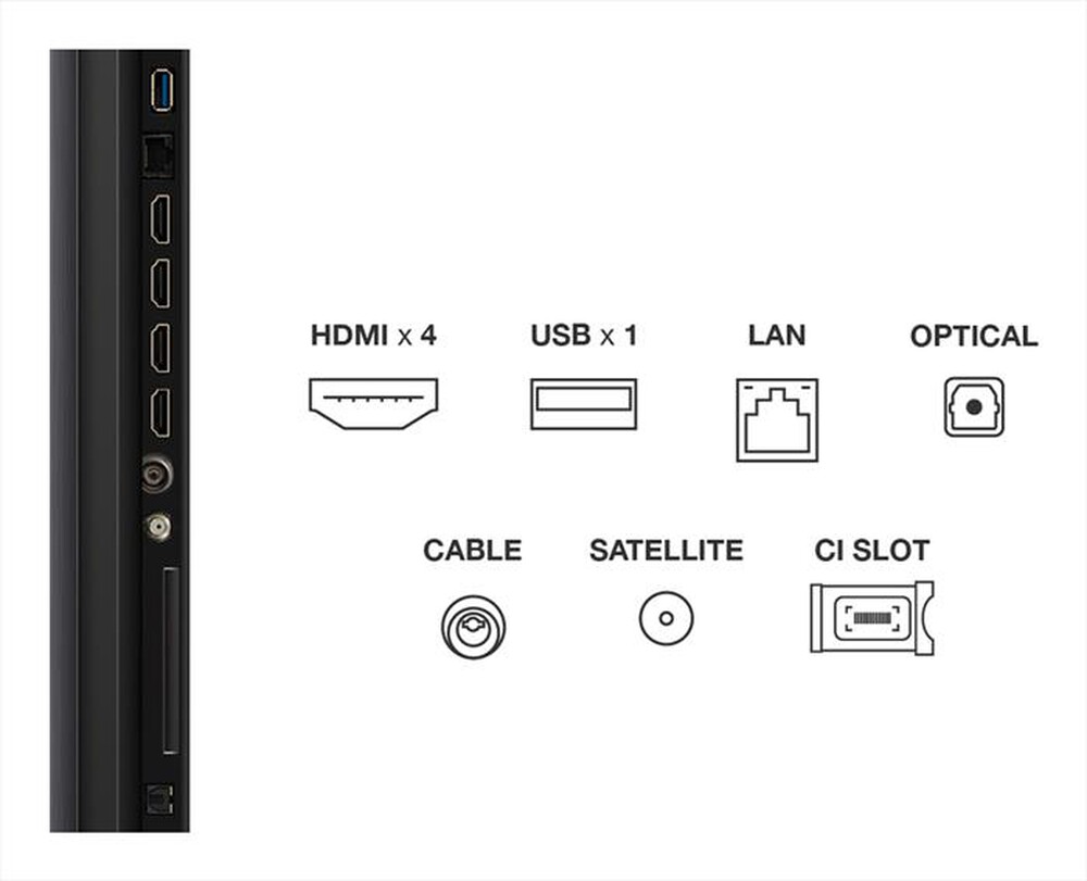 Immagine del prodotto TCL - Smart TV MINI LED UHD 4K 55" 55C79K-Metallic