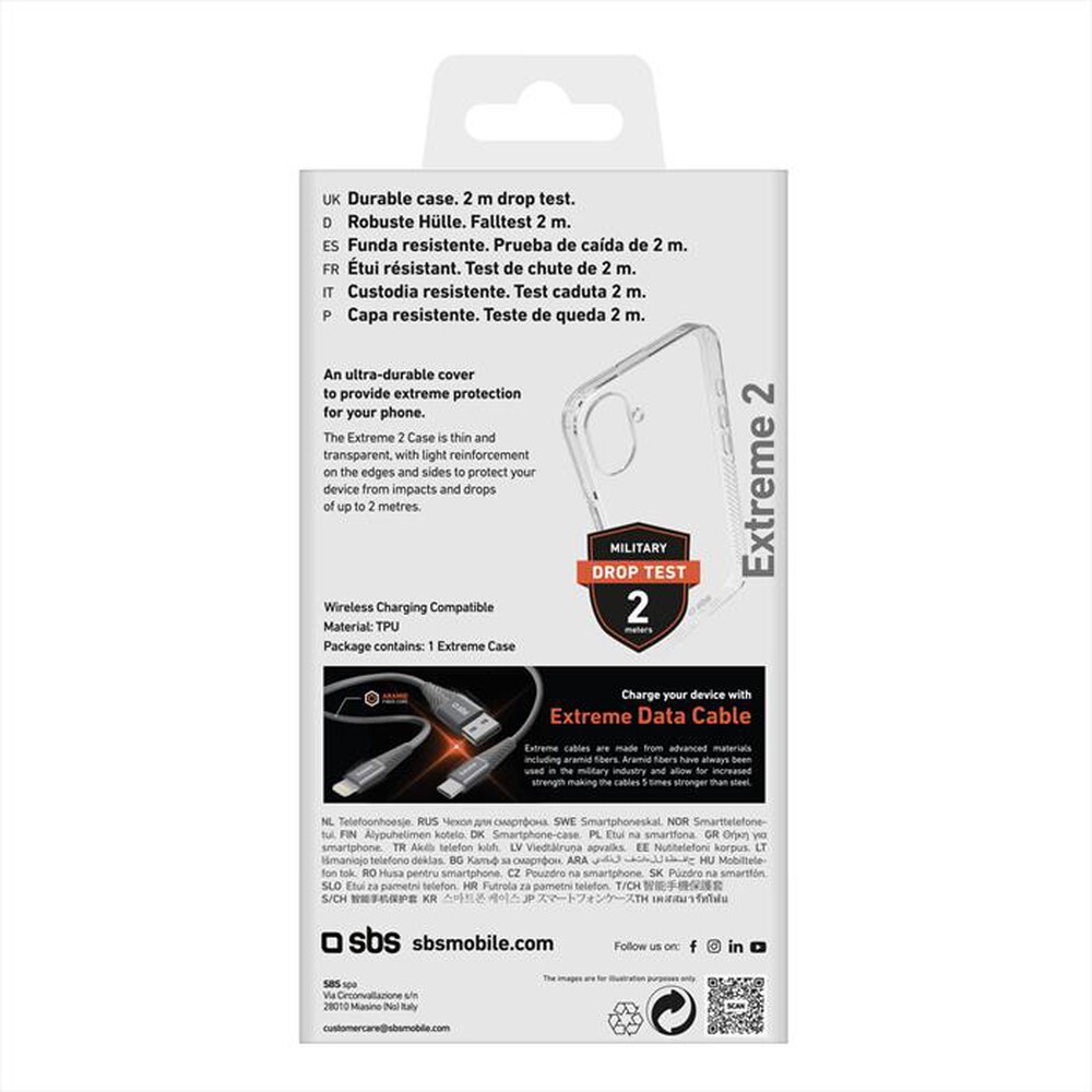 Immagine del prodotto SBS - Cover Extreme 2 iPhone 16 TEUNBKEX2IP1661