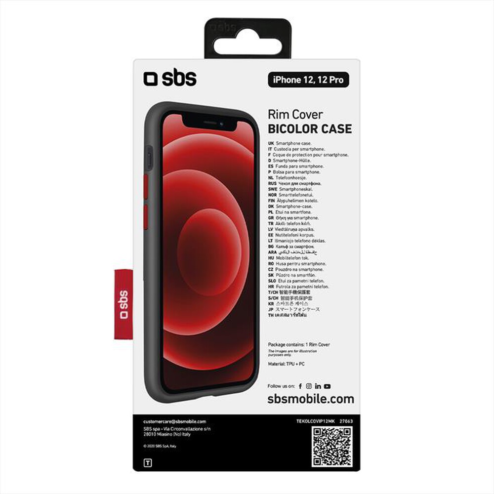 Immagine del prodotto SBS - TEKOLCOVIP12MK-Nero-rosso