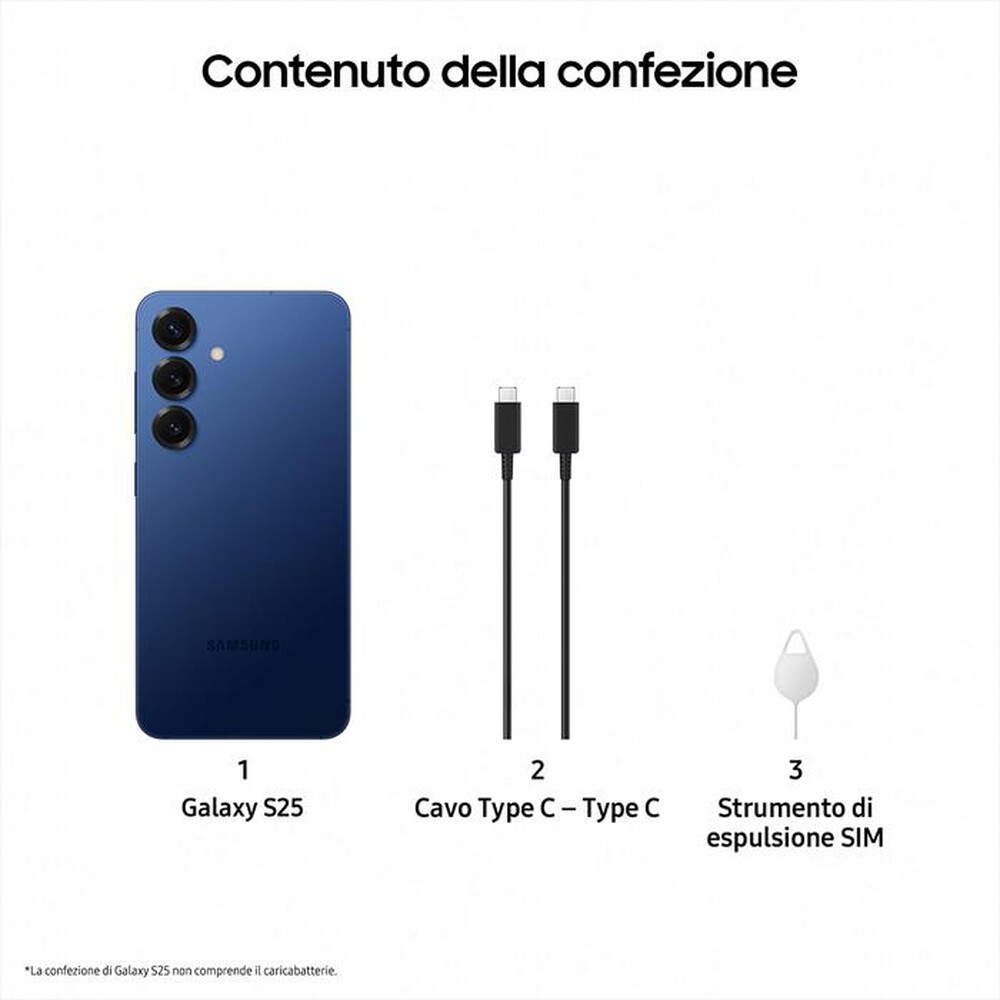 Immagine del prodotto SAMSUNG - Smartphone Galaxy S25 512GB-Navy