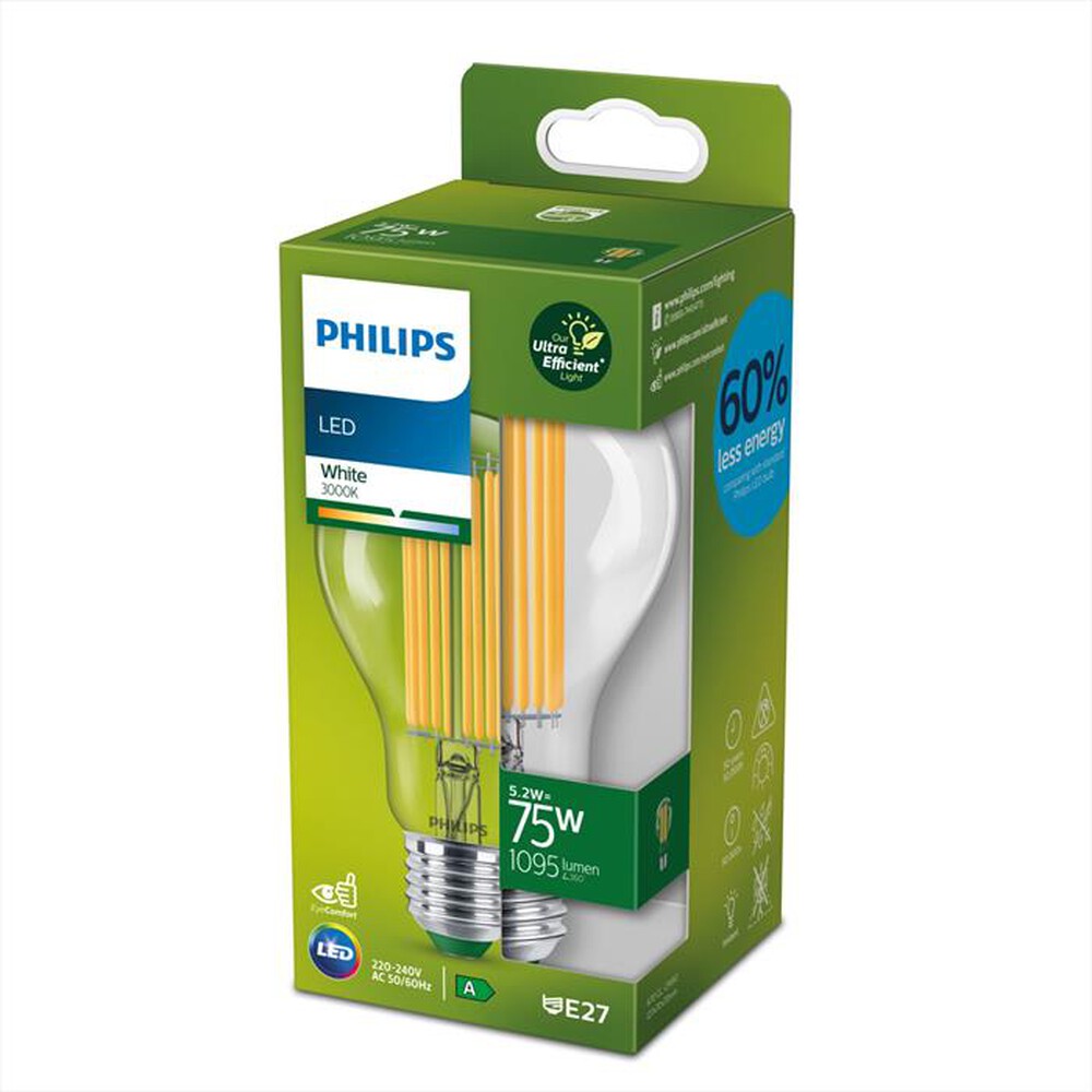 Immagine del prodotto PHILIPS - LAMPADA A GOCCIA, 5,2 W, E27, 1095 LM,BIANCO