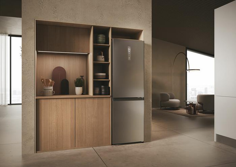 Immagine del prodotto HAIER - Frigorifero combinato HDPW3618DNPK Classe D 352 lt-Platino