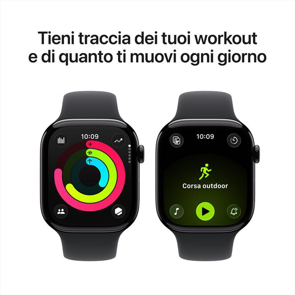 Immagine del prodotto APPLE - Watch Series 11 GPS 46mm Alluminio-Jet Black Sport Band Nero S/M