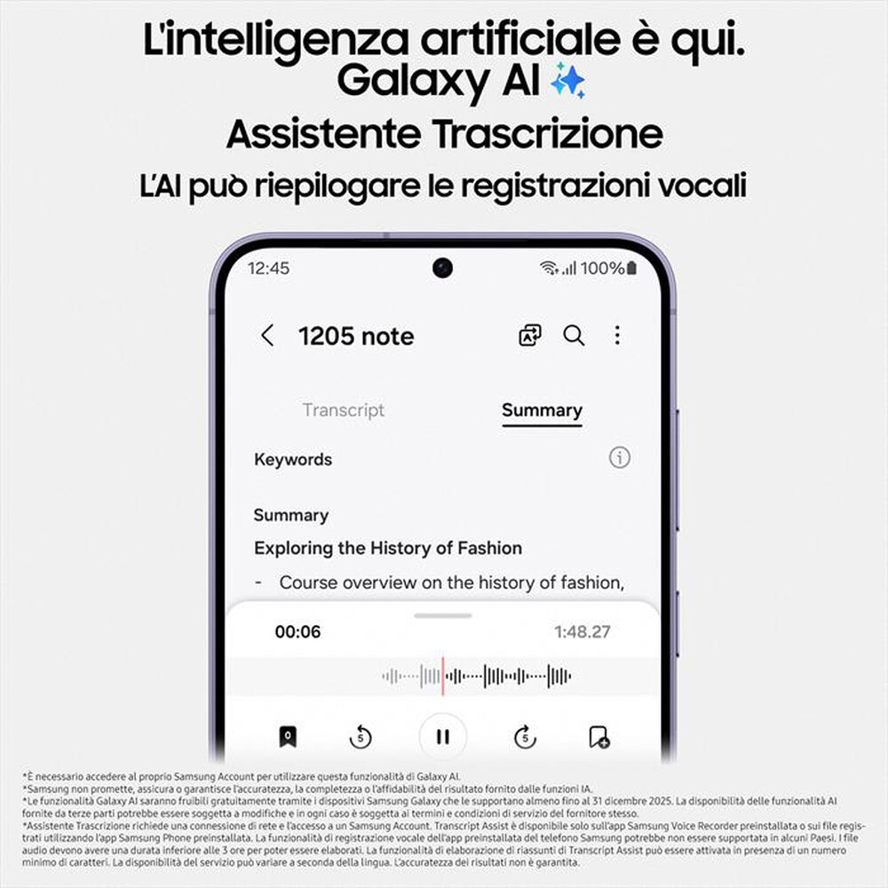 Immagine del prodotto VODAFONE - SAMSUNG Galaxy S24 128GB-Black