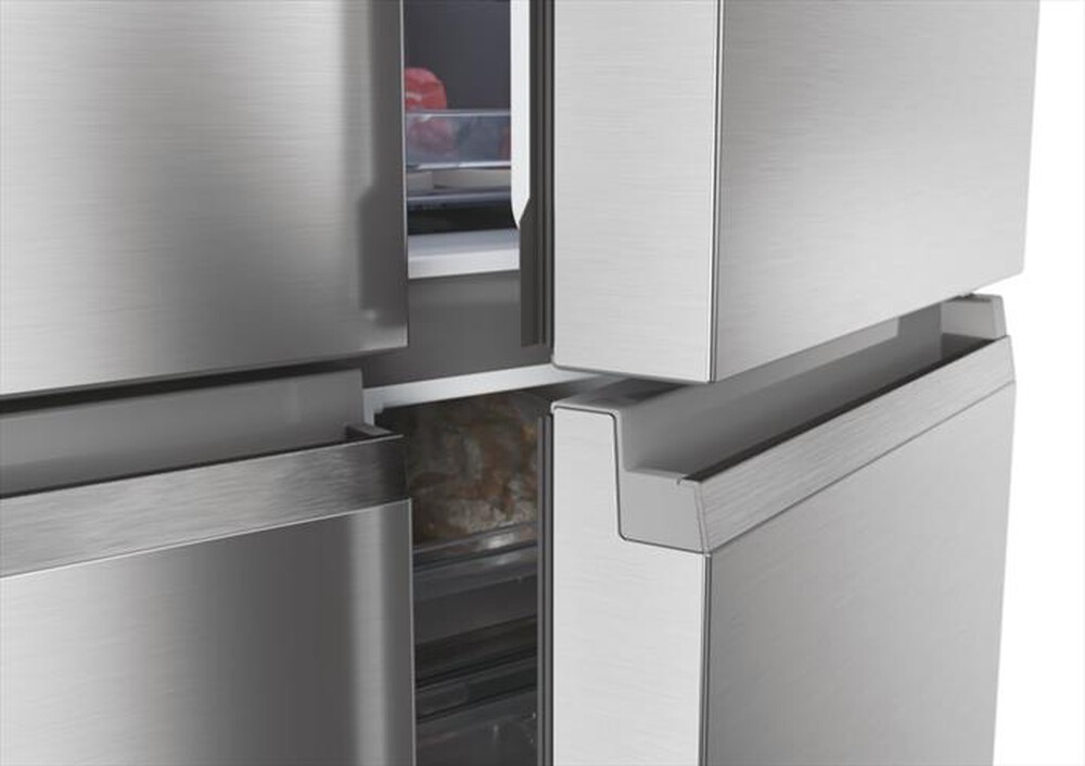 Immagine del prodotto HAIER - Frigorifero 4 porte HCR79F19ENMM Classe E 646 lt-Platino, Acciaio inossidabile