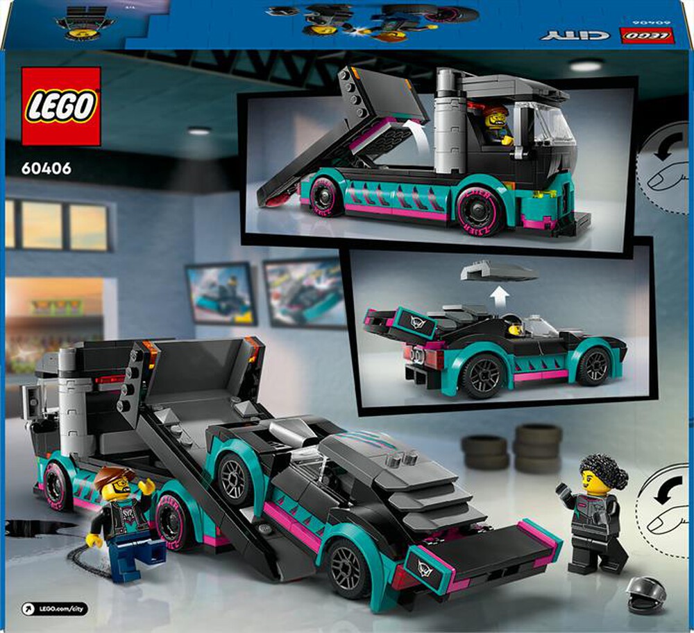 Immagine del prodotto LEGO - CITY Auto da corsa e trasportatore 60406