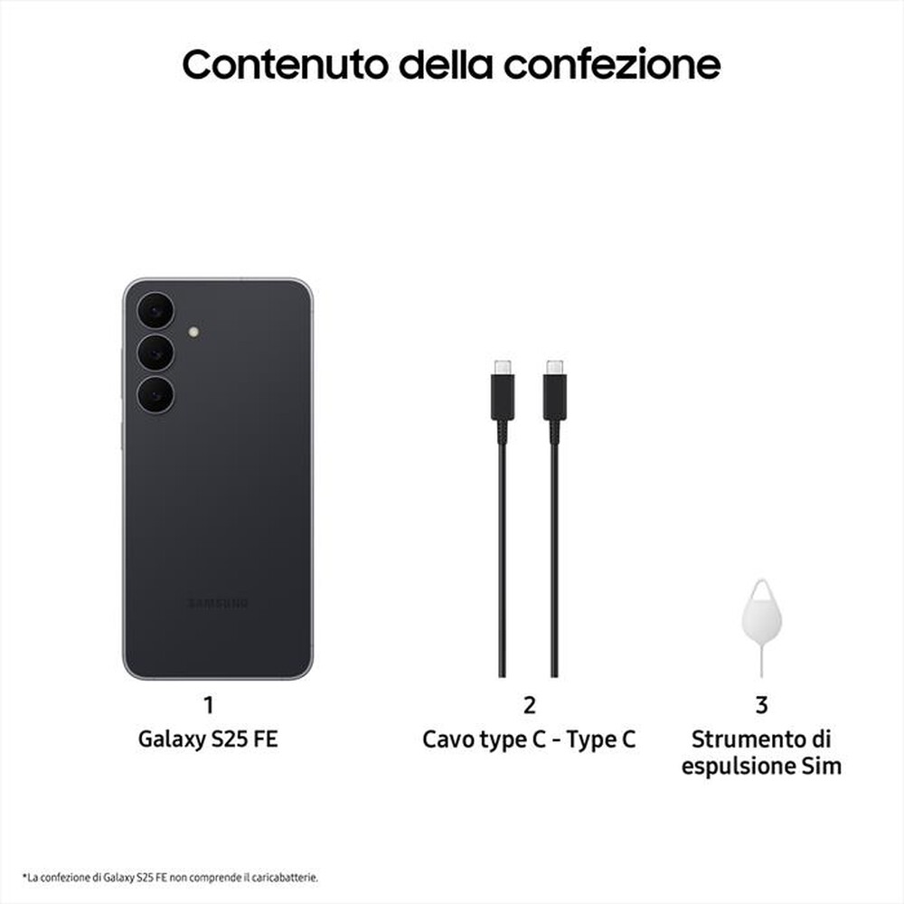 Immagine del prodotto TIM - SAMSUNG Galaxy S25 FE-Jet Black
