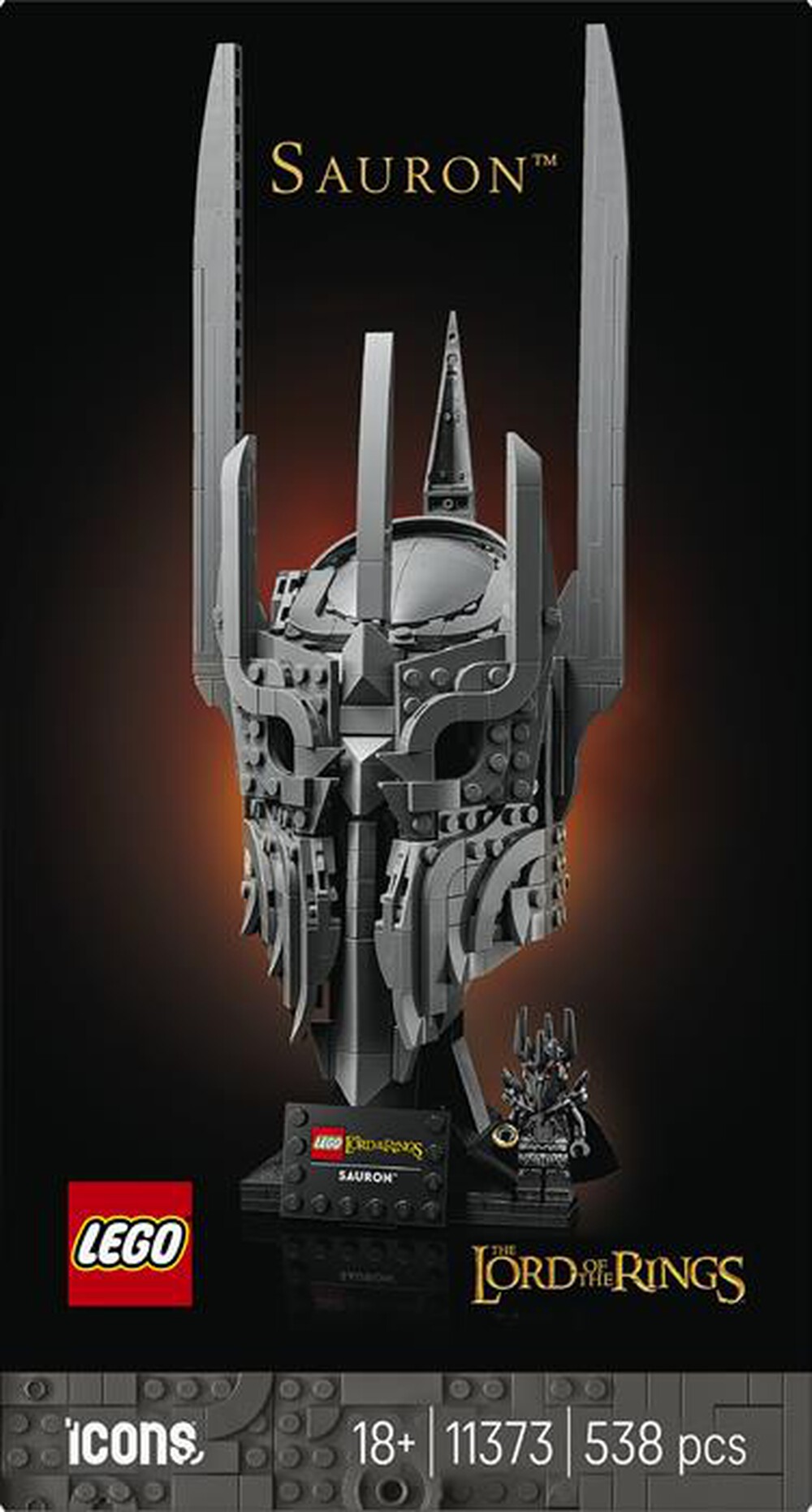 Immagine del prodotto LEGO - ICONS Signore degli Anelli: Elmo di Sauron - 11373-Multicolore