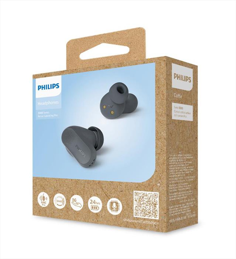 Immagine del prodotto PHILIPS - Auricolari In-Ear TAT3509GY/00-Antracite