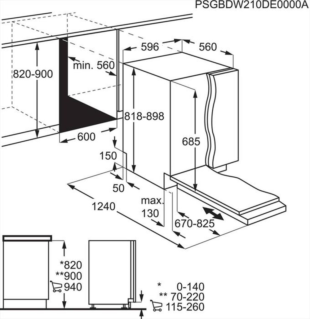 Immagine del prodotto ELECTROLUX - Lavastoviglie EES68510L Classe B 14 coperti