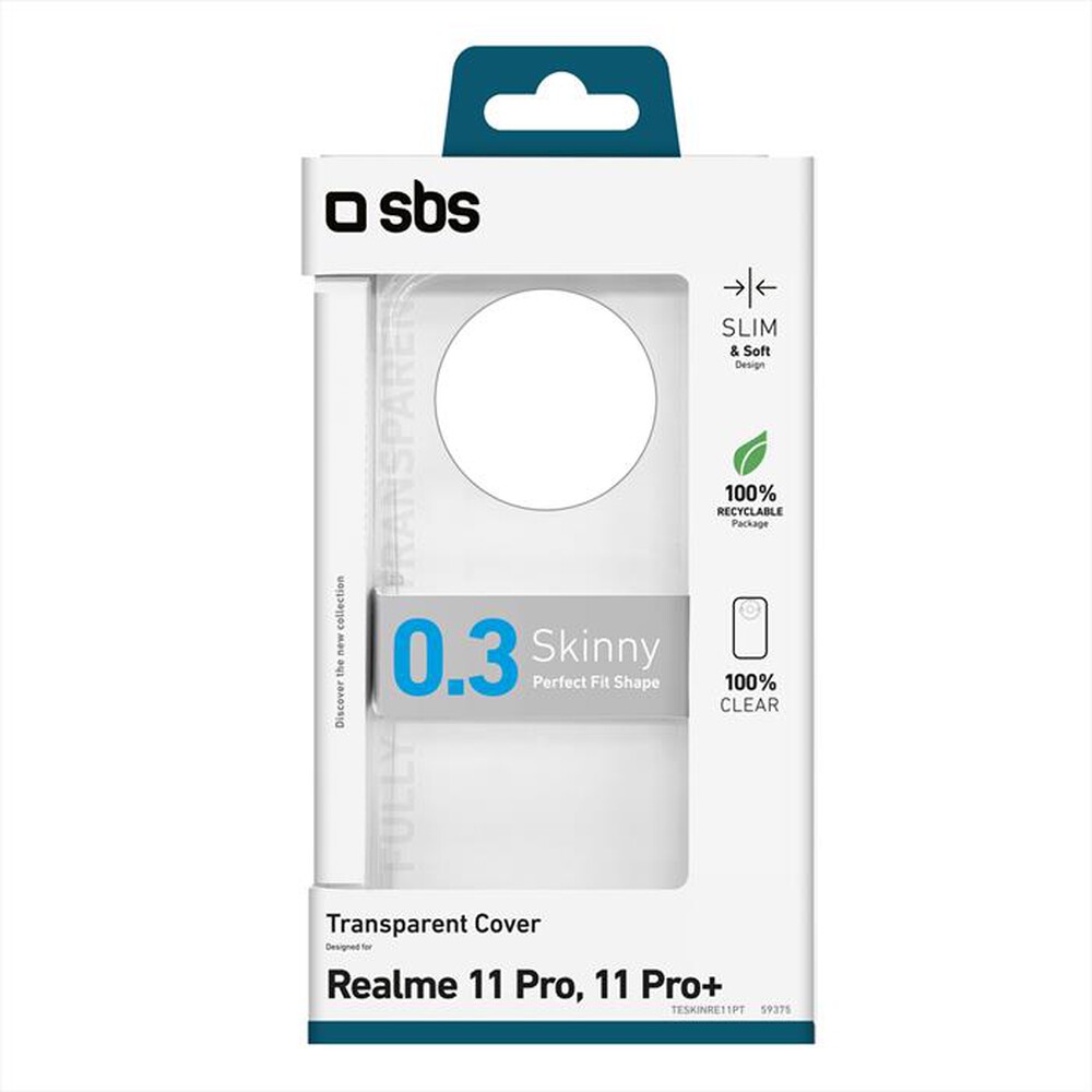 Immagine del prodotto SBS - Cover Skinny TESKINRE11PT per Realme 11 Pro-Trasparente