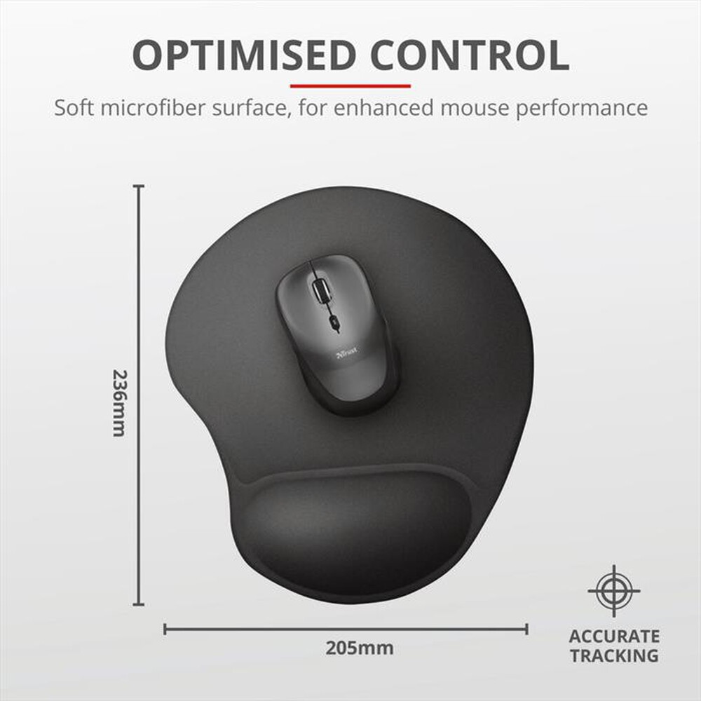 Immagine del prodotto TRUST - Bigfoot Gel Mouse Pad - Black-Black