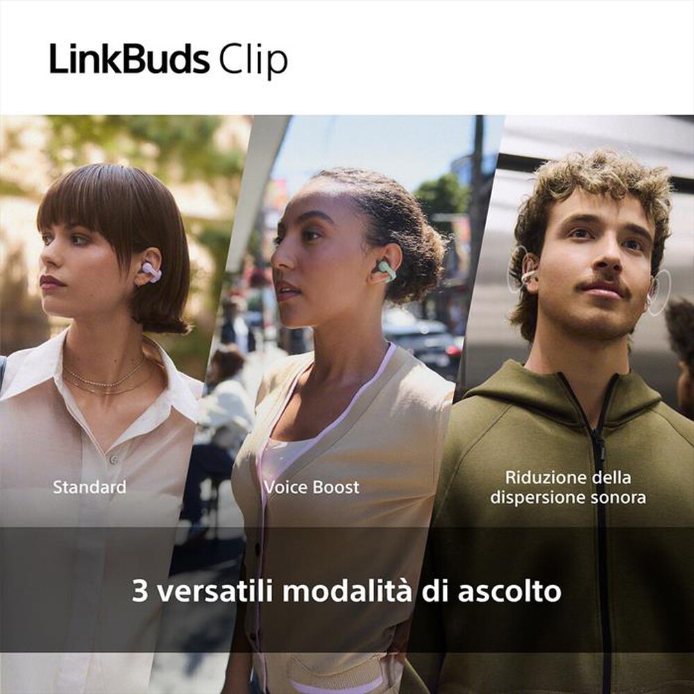 Immagine del prodotto SONY - Auricolari wireless LinkBuds Clip WFLC900V.CE7-Lavender
