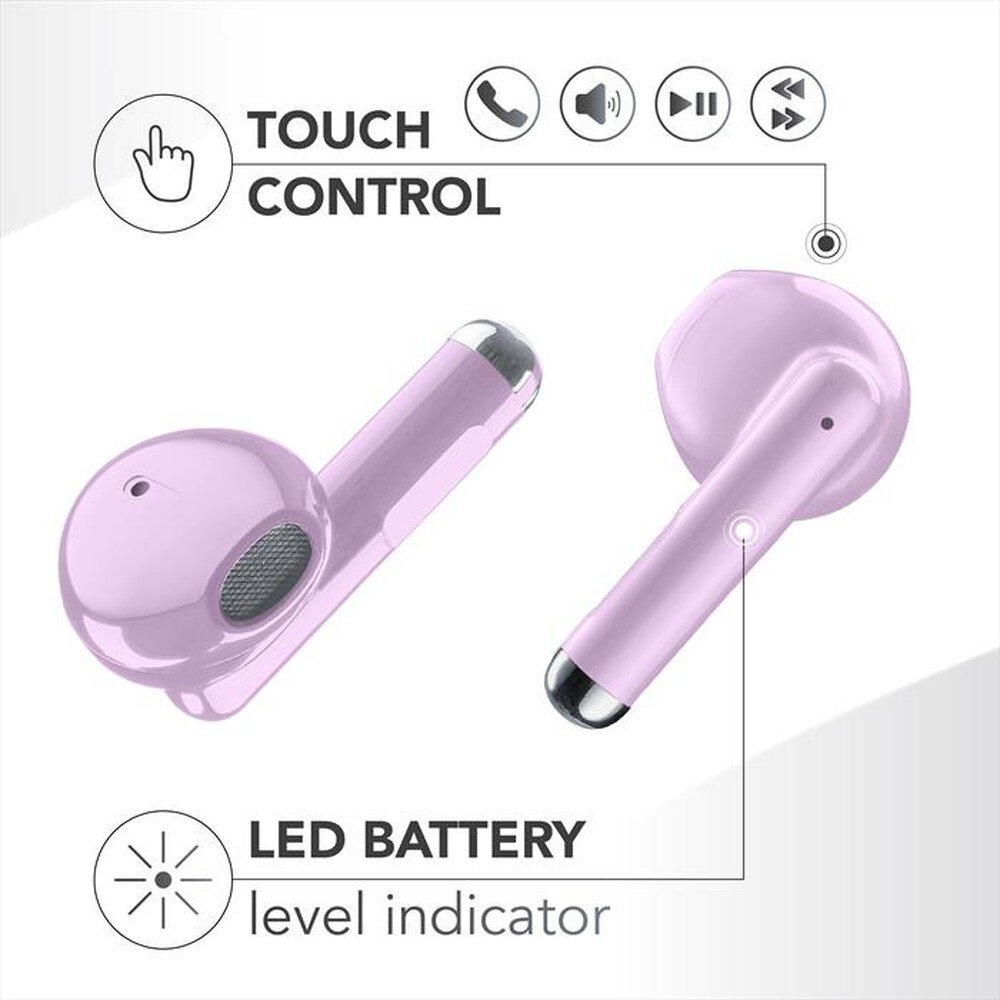 Immagine del prodotto MUSIC SOUND - Auricolare Bluetooth a capsula BREEZE-Rosa