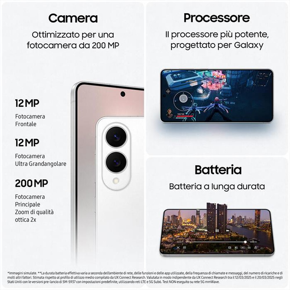 Immagine del prodotto SAMSUNG - Galaxy S25 Edge 12+256GB-Titanium Icyblue