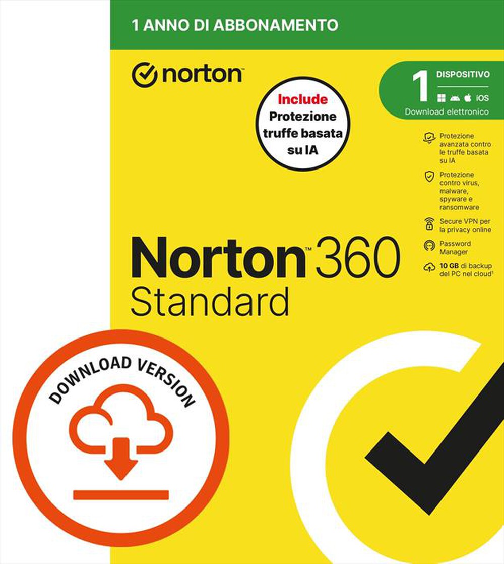 Immagine del prodotto NORTON - 360 Standard 1 dispositivo
