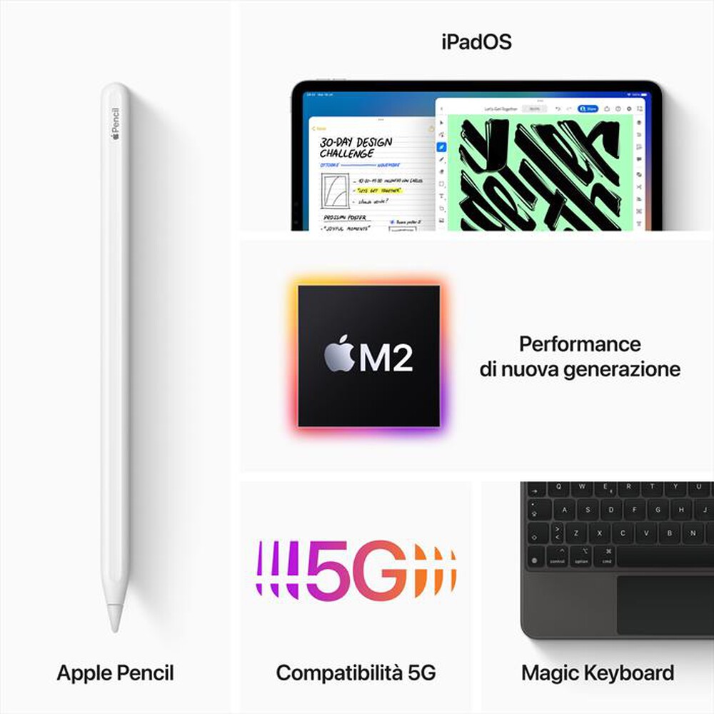 Immagine del prodotto APPLE - iPad Pro 11" WI-FI + CELLULAR 128GB-Grigio Spaziale