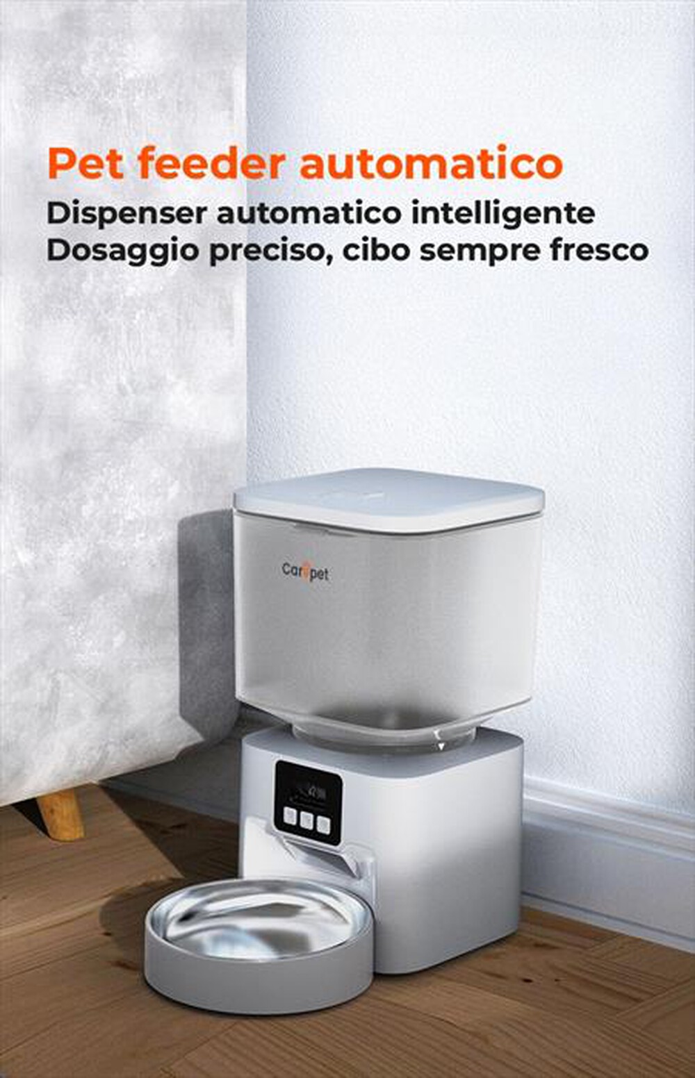 Immagine del prodotto CAREPET - DISTRIBUTORE SMART DOPPIA CIOTOLA-Bianco