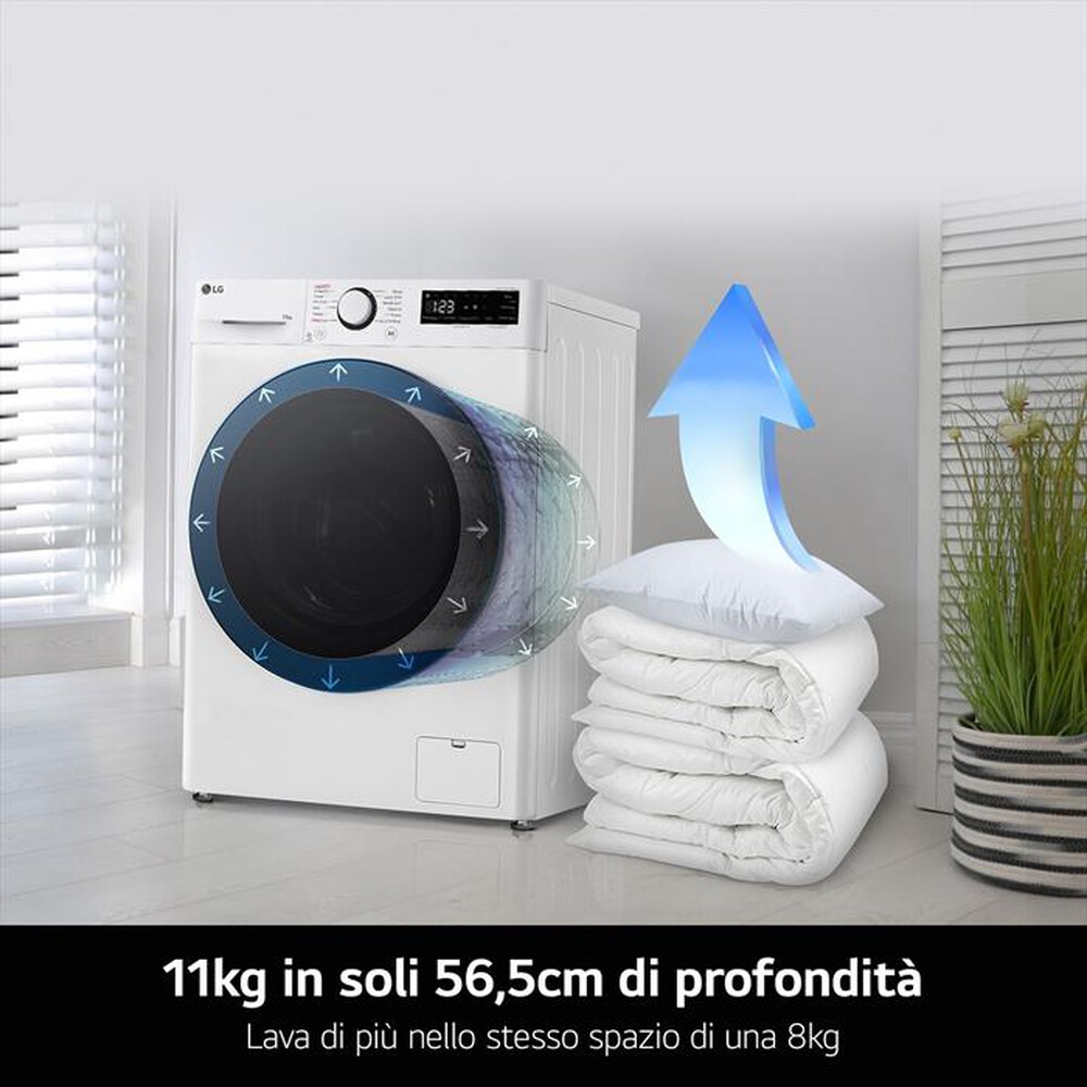 Immagine del prodotto LG - Lavatrice AI DD P1 F4R3P11NSWB 11kg Classe A-Bianco