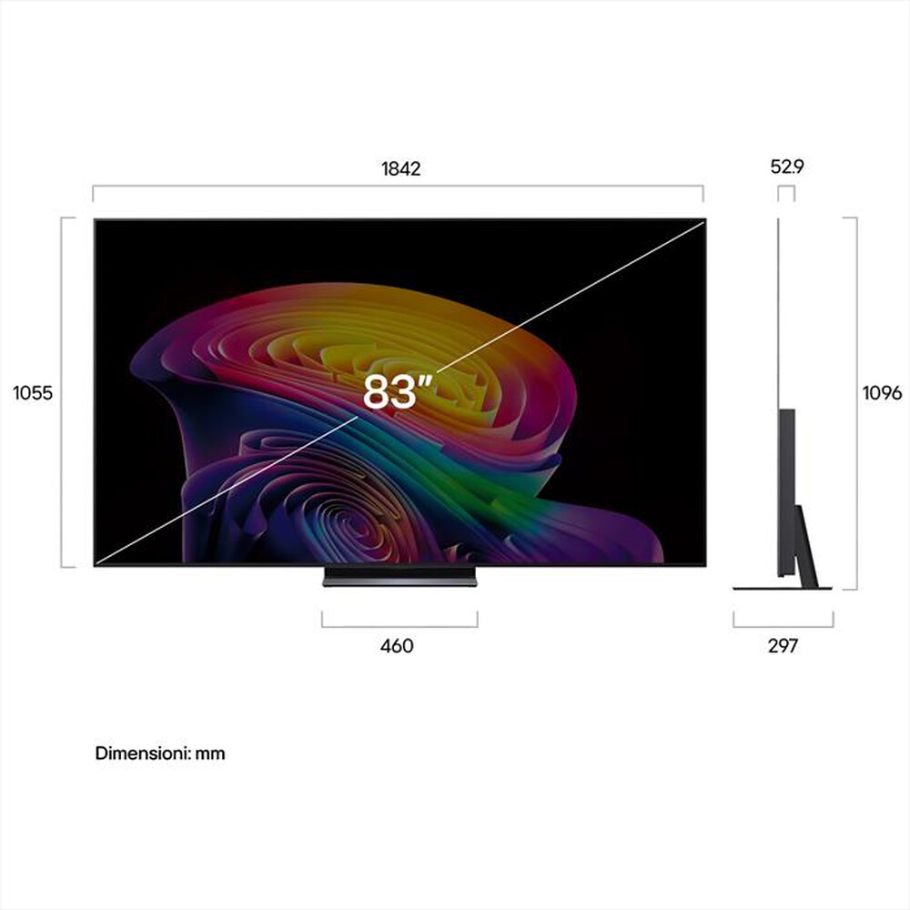 Immagine del prodotto LG - Smart TV OLED EVO AI 4K 83" C6 PRO OLED83C66LB-Charcoal Black