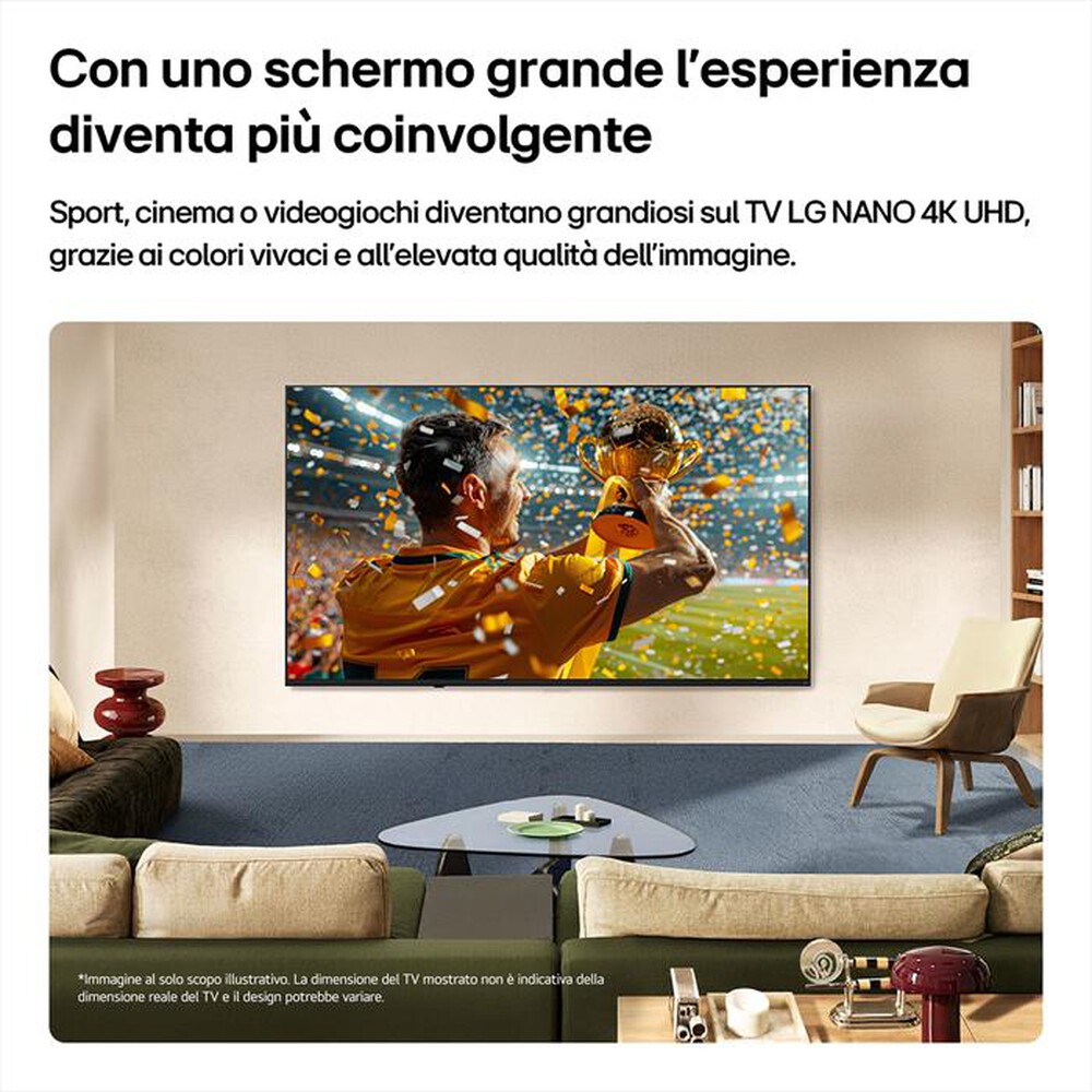 Immagine del prodotto LG - Smart TV LED UHD 4K 75" NANO AI NU90 75NU900B6LA-Charcoal Black