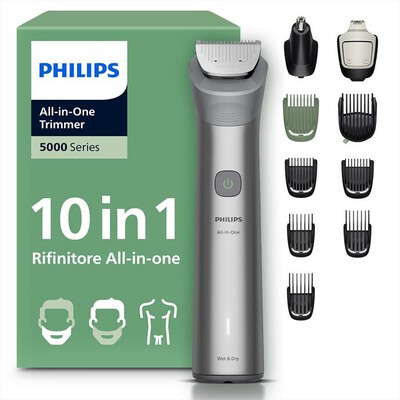 PHILIPS - Tagliacapelli SERIE 5000 MG5921/15-grigio chiaro